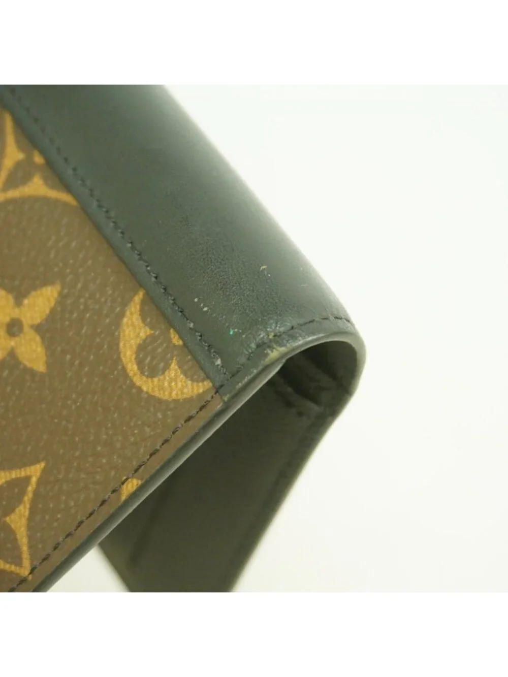 Louis Vuitton Wallet Monogram Macassar Portefeuille Brazza Brown Black